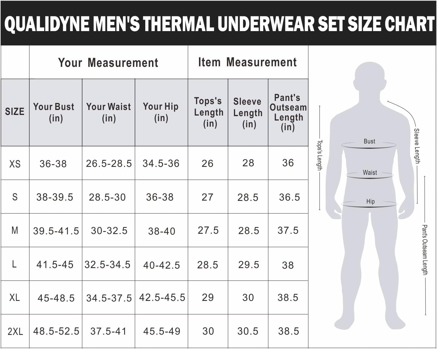 Men'S Thermal Underwear Winter Base Layer Long Johns Set Top and Bottom Sports Suits