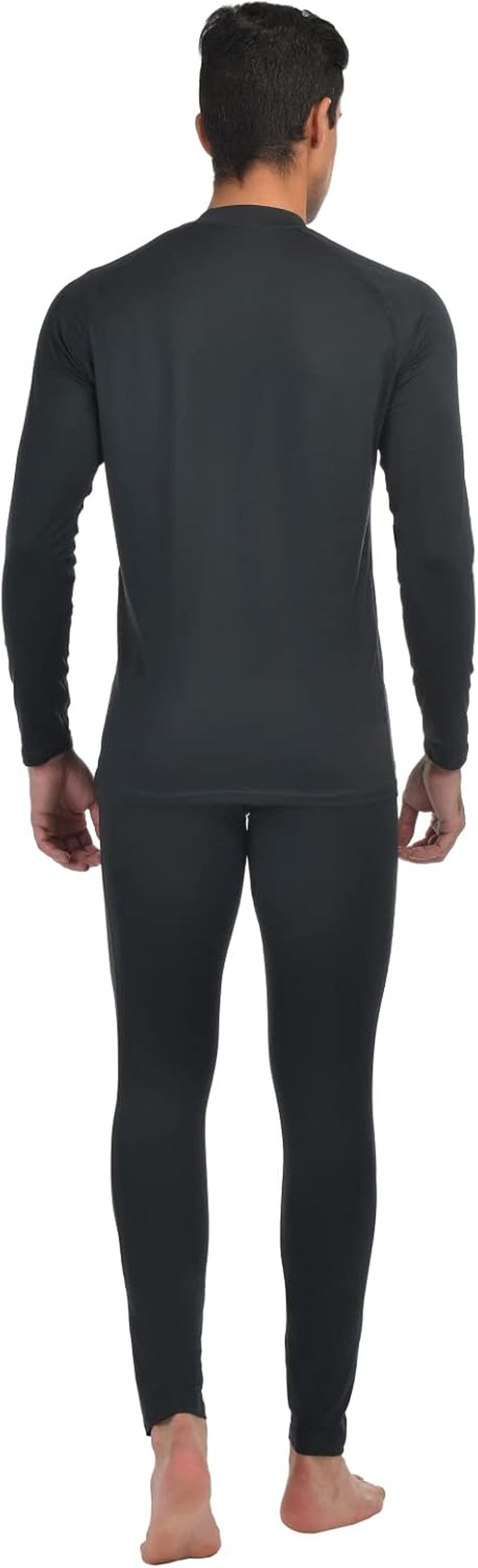 Men'S Thermal Underwear Winter Base Layer Long Johns Set Top and Bottom Sports Suits